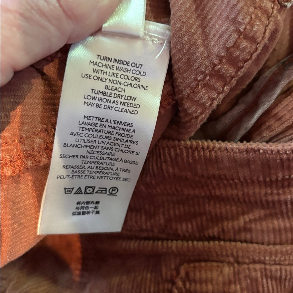 Super fun intentional worn look pants. The corduroy is perfect for fall. - Picture 7 of 11